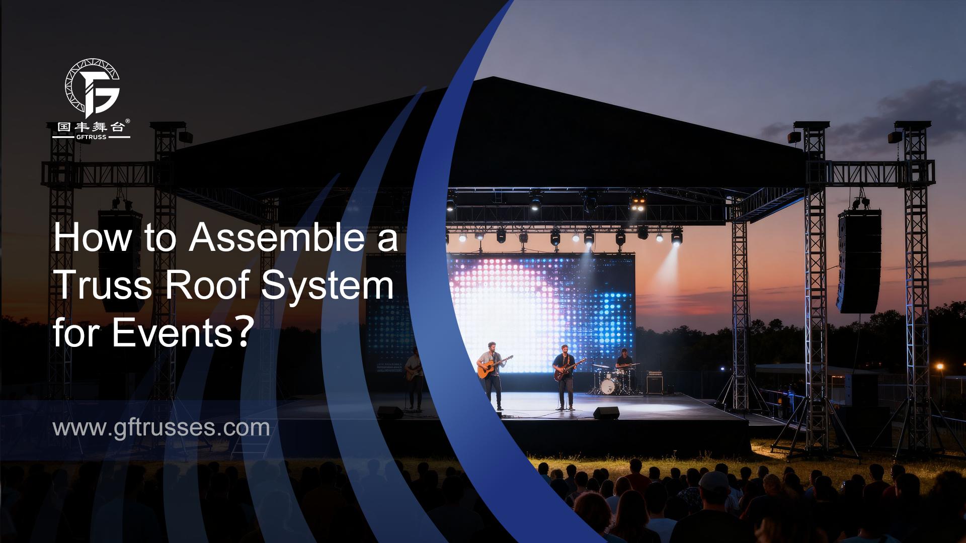 كيفية تجميع نظام سقف الجمالون للأحداث؟