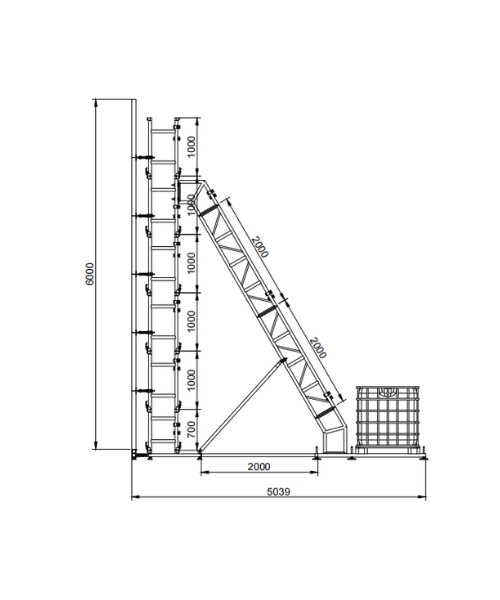 #Extended base LED wall ground support solution