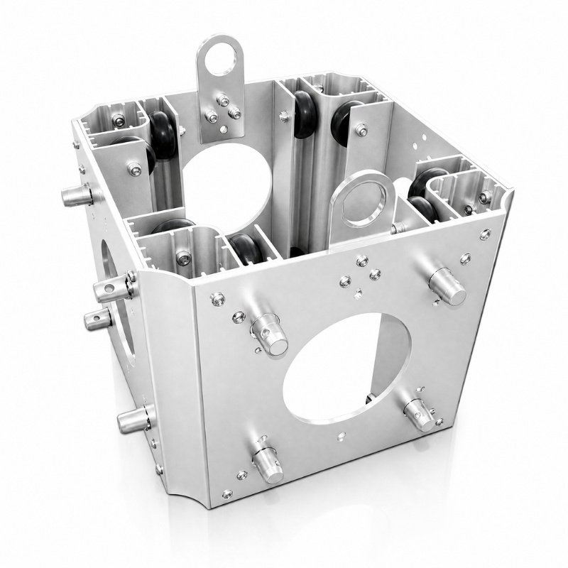 Dual-compatible sleeve block for connecting 290mm and 400mm truss beams
